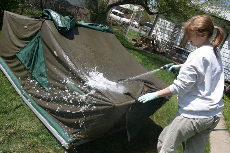 How to Clean a Large Tent