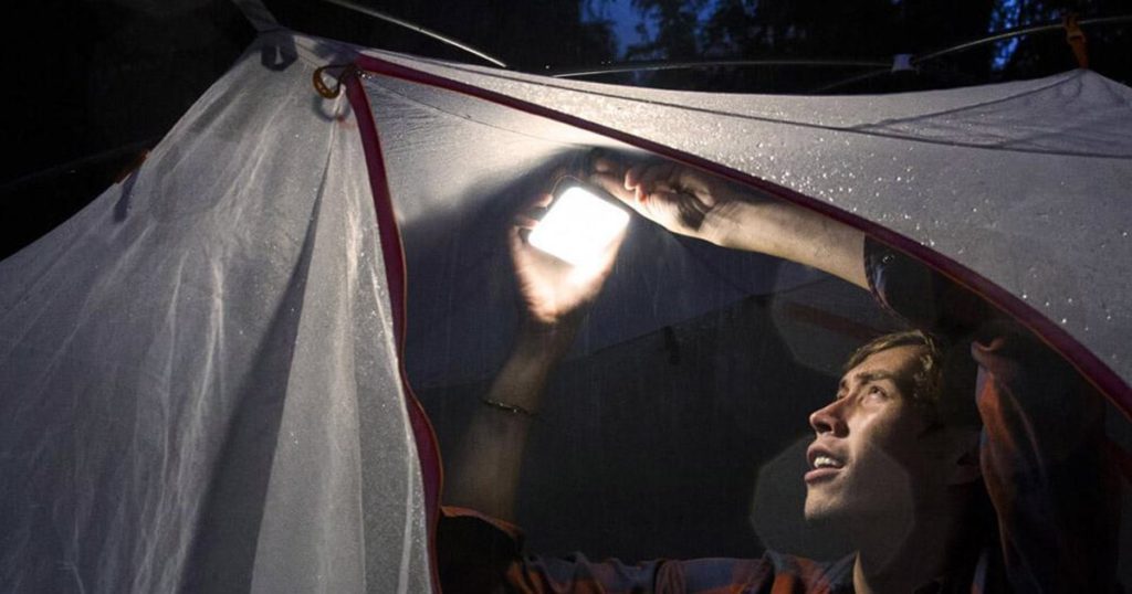 How To Hang Light In Tent