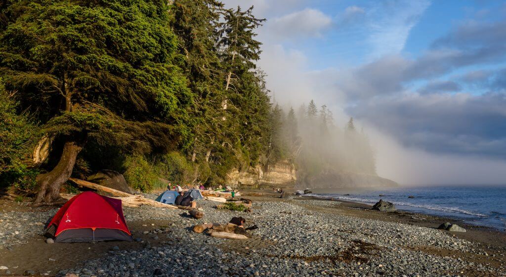 Use a shady place to set up your tent